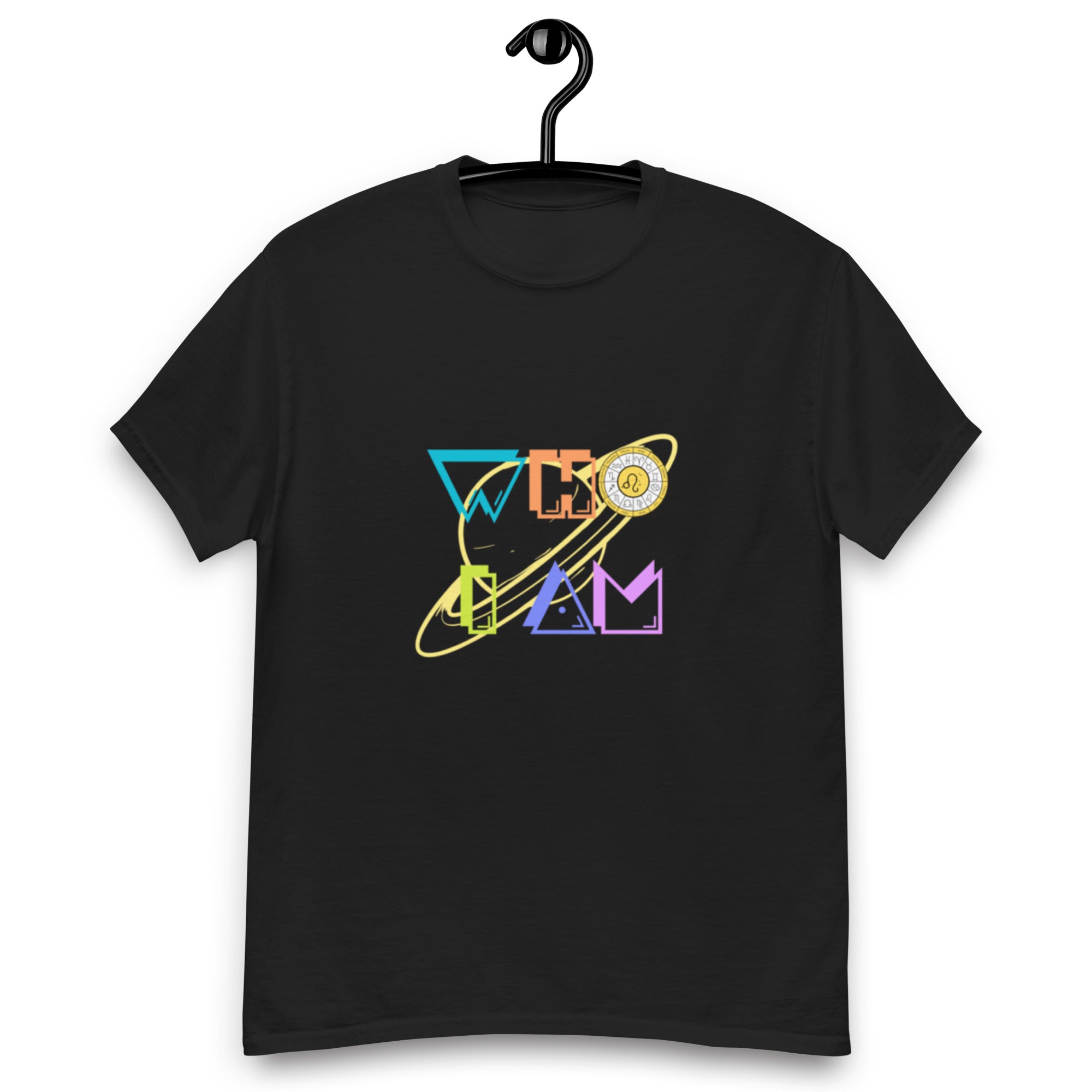 💫 WHO I AM: ZODIAC COLLECTION ⭐ | LEO | PLANETS | PACMAN COLORFUL | ASTROLOGY 2 | UNISEX TEE
