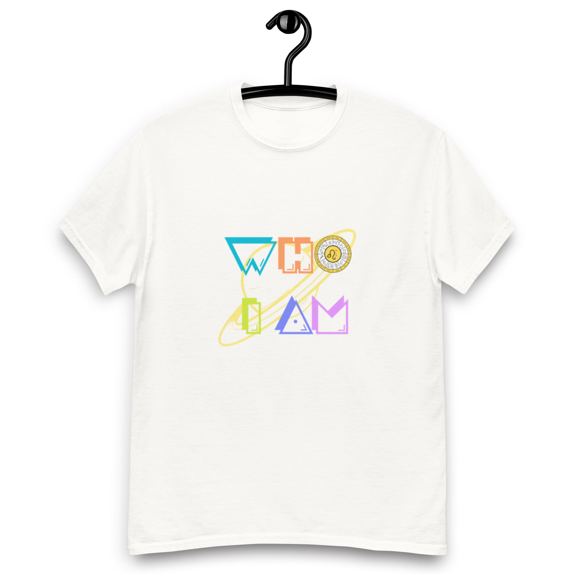 💫 WHO I AM: ZODIAC COLLECTION ⭐ | LEO | PLANETS | PACMAN COLORFUL | ASTROLOGY 1 | UNISEX TEE