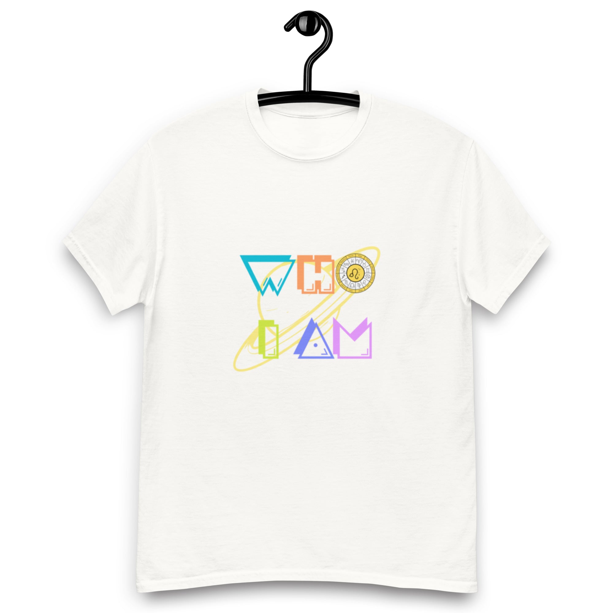 💫 WHO I AM: ZODIAC COLLECTION ⭐ | LEO | PLANETS | PACMAN COLORFUL | ASTROLOGY 3 | UNISEX TEE